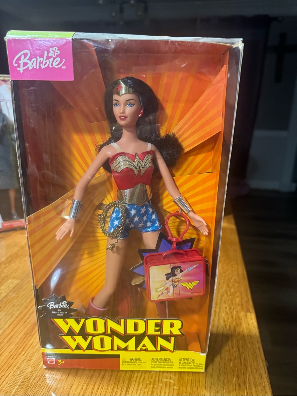 Barbie Wonder Woman Doll - Red, Blue, Gold & Silver